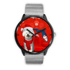 Cute Bichon Frise On Christmas Florida Wrist Watch-Free Shipping