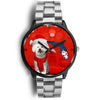 Cute Bichon Frise On Christmas Florida Wrist Watch-Free Shipping