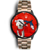 Cute Bichon Frise On Christmas Florida Wrist Watch-Free Shipping