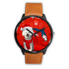 Cute Bichon Frise On Christmas Florida Wrist Watch-Free Shipping