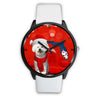 Cute Bichon Frise On Christmas Florida Wrist Watch-Free Shipping