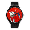 Cute Bichon Frise On Christmas Florida Wrist Watch-Free Shipping