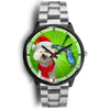 Lovely Bichon Frise On Christmas Florida Wrist Watch-Free Shipping