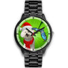 Lovely Bichon Frise On Christmas Florida Wrist Watch-Free Shipping