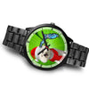 Lovely Bichon Frise On Christmas Florida Wrist Watch-Free Shipping