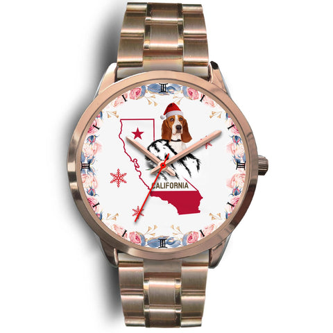 Basset Hound California Christmas Special Wrist Watch-Free Shipping