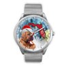 Bloodhound On Christmas Florida Wrist Watch-Free Shipping