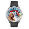 Bloodhound On Christmas Florida Wrist Watch-Free Shipping