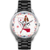 Basset Hound California Christmas Special Silver Wrist Watch-Free Shipping