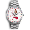 Basset Hound California Christmas Special Silver Wrist Watch-Free Shipping