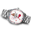 Basset Hound California Christmas Special Silver Wrist Watch-Free Shipping