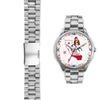 Basset Hound California Christmas Special Silver Wrist Watch-Free Shipping