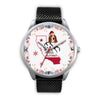 Basset Hound California Christmas Special Silver Wrist Watch-Free Shipping