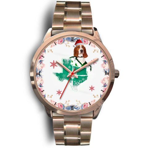 Basset Hound Texas Christmas Special Wrist Watch-Free Shipping