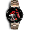 Cute Border Collie On Christmas Florida Wrist Watch-Free Shipping