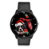 Cute Border Collie On Christmas Florida Wrist Watch-Free Shipping