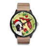 Boston Terrier On Christmas Florida Wrist Watch-Free Shipping