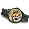 Boston Terrier On Christmas Florida Wrist Watch-Free Shipping