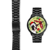 Boston Terrier On Christmas Florida Wrist Watch-Free Shipping