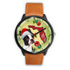 Boston Terrier On Christmas Florida Wrist Watch-Free Shipping