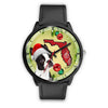 Boston Terrier On Christmas Florida Wrist Watch-Free Shipping