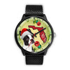 Boston Terrier On Christmas Florida Wrist Watch-Free Shipping