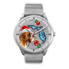 Boxer Dog On Christmas Florida Wrist Watch-Free Shipping