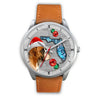 Boxer Dog On Christmas Florida Wrist Watch-Free Shipping