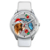 Boxer Dog On Christmas Florida Wrist Watch-Free Shipping