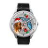 Boxer Dog On Christmas Florida Wrist Watch-Free Shipping