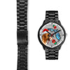 Boxer Dog On Christmas Florida Black Wrist Watch-Free Shipping