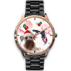 Cesky Terrier On Christmas Florida Wrist Watch-Free Shipping
