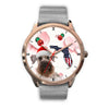 Cesky Terrier On Christmas Florida Wrist Watch-Free Shipping