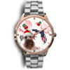 Cesky Terrier On Christmas Florida Wrist Watch-Free Shipping