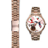Cesky Terrier On Christmas Florida Wrist Watch-Free Shipping