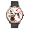 Cesky Terrier On Christmas Florida Wrist Watch-Free Shipping