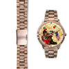 Chihuahua Dog On Christmas Florida Golden Wrist Watch-Free Shipping