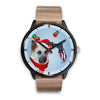 Chinook Dog On Christmas Florida Wrist Watch-Free Shipping