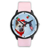 Chinook Dog On Christmas Florida Wrist Watch-Free Shipping