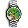 Rough Collie On Christmas Florida Wrist Watch-Free Shipping