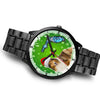 Rough Collie On Christmas Florida Wrist Watch-Free Shipping