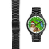 Rough Collie On Christmas Florida Wrist Watch-Free Shipping