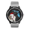 Cute Dachsund Dog On Christmas Florida Wrist Watch-Free Shipping