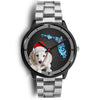 Cute Dachsund Dog On Christmas Florida Wrist Watch-Free Shipping