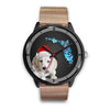 Cute Dachsund Dog On Christmas Florida Wrist Watch-Free Shipping