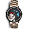 Cute Dachsund Dog On Christmas Florida Wrist Watch-Free Shipping