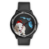 Cute Dachsund Dog On Christmas Florida Wrist Watch-Free Shipping