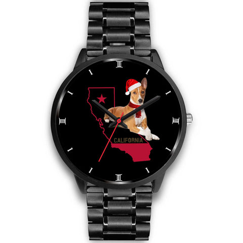 Basenji Dog California Christmas Special Wrist Watch-Free Shipping