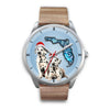 Cute Dalmatian On Christmas Florida Wrist Watch-Free Shipping