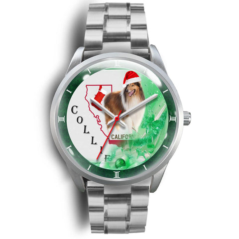 Rough Collie California Christmas Special Wrist Watch-Free Shipping